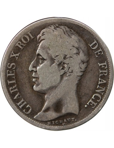 Charles X 2 francs Argent 1827 A Paris