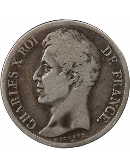 Charles X 2 francs Argent 1827 A Paris