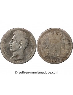 Charles X 2 francs Argent 1827 L Bayonne