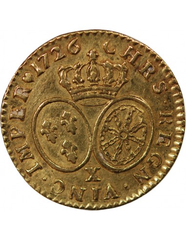 Louis XV 1 louis d'or Or 1726 X Amiens