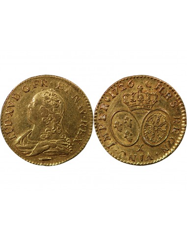 Louis XV 1 louis d'or Or 1726 X Amiens