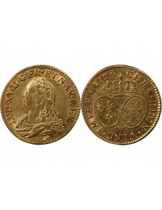 Louis XV 1 louis d'or Or 1726 W Lille 2