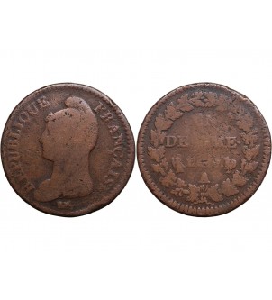 1 DECIME DUPRE L'AN 7 A PARIS  "Grand Module﻿ 2