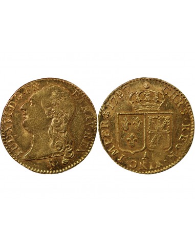 Louis XVI Louis d'or à la tête nue Or 1787 A Paris