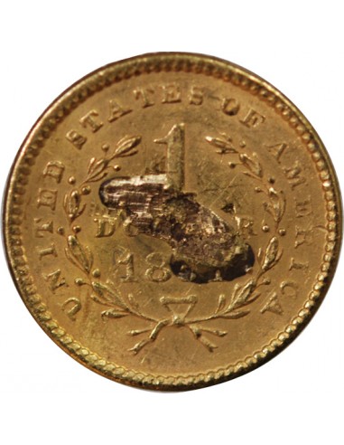 USA, LIBERTY HEAD - 1 DOLLAR OR 1851