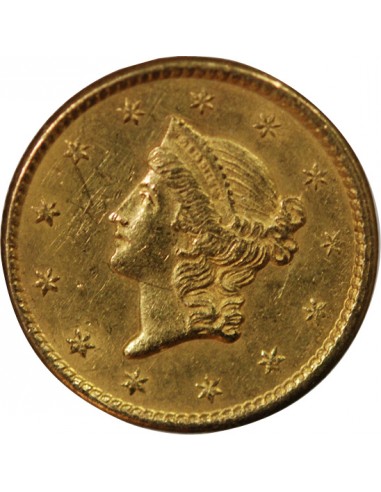 USA, LIBERTY HEAD - 1 DOLLAR OR 1851