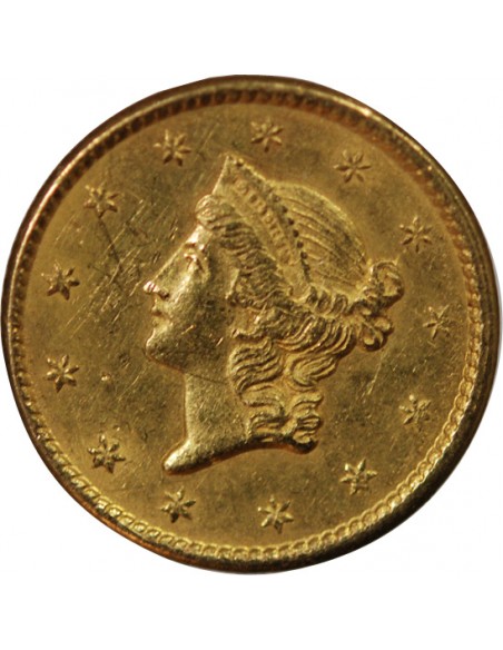 USA, LIBERTY HEAD - 1 DOLLAR OR 1851