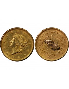 USA, LIBERTY HEAD - 1 DOLLAR OR 1851 2