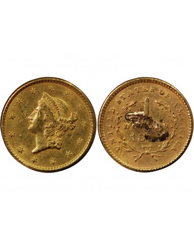 USA, LIBERTY HEAD - 1 DOLLAR OR 1851