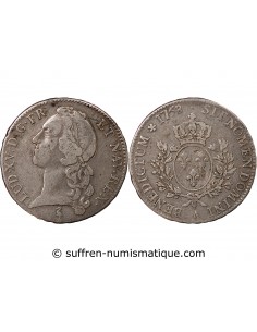 LOUIS XV - ECU ARGENT AU BANDEAU 1758 A PARIS