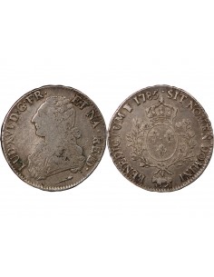 LOUIS XVI - ECU DE BEARN ARGENT AUX RAMEAUX D'OLIVIER 1785 PAU 2