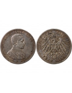 Allemagne Guillaume II, Empereur 5 Mark Argent 1913 A Berlin 2