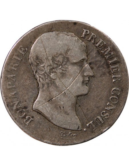 BONAPARTE Ier CONSUL﻿ - 5 FRANCS, ARGENT - AN 12, M TOULOUSE