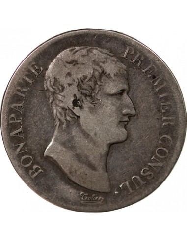 BONAPARTE Ier CONSUL﻿ - 5 FRANCS, ARGENT - AN XI A PARIS