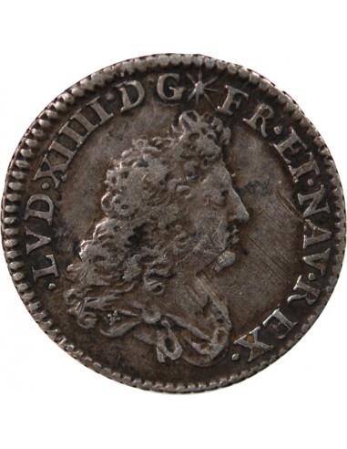 Louis XIV 1/2 Ecu de Flandre Argent 1687 W Lille