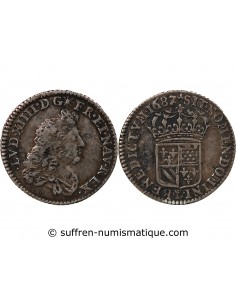 Louis XIV 01-févr ecu Argent 1687 W Lille