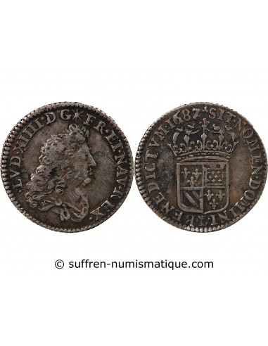 Louis XIV 01-févr ecu Argent 1687 W Lille