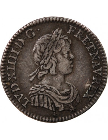 Louis XIV 01-déc ecu Argent 1644 D Lyon