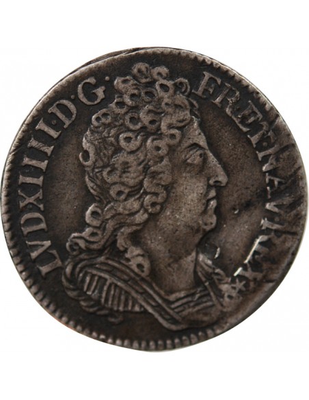 LOUIS XIV﻿ - 1/10 ECU AUX TROIS COURONNES 1710 A PARIS