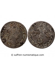 Louis XIV 10 sols aux 4 couronnes Argent 1707 AA Metz