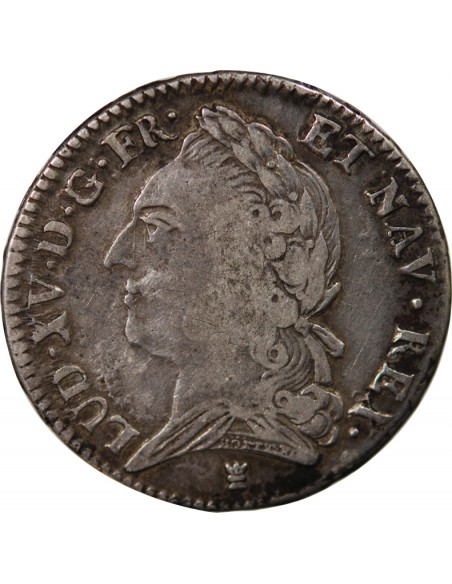 LOUIS XV - 1/2 ECU VIEILLE TETE 1773 I LIMOGES