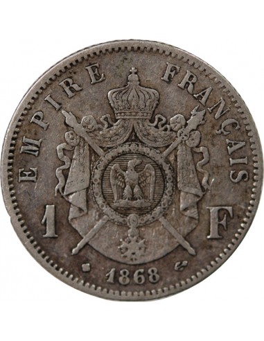 NAPOLEON III - 1 FRANC ARGENT 1868 A PARIS
