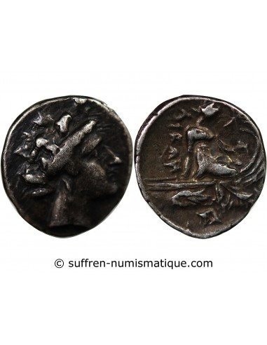 Grèce (Eubée) 1 tetrobole Argent 189-168 AV JC Histiée