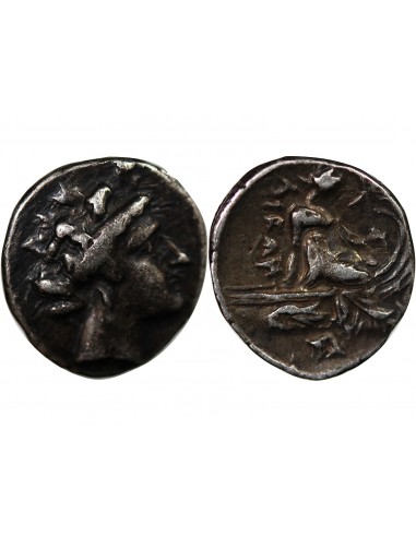 Grèce (Eubée) 1 tetrobole Argent 189-168 AV JC Histiée