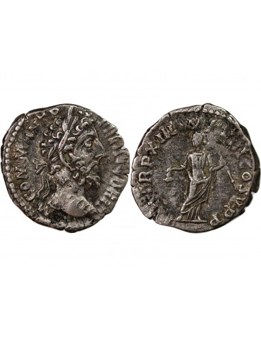 COMMODE - DENIER ARGENT AEQUITAS, ROME 187-188