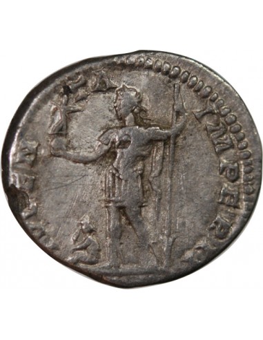 Rome Empire Caracalla 1 denier Cuivre plaqué Argent 198-199 R Rome