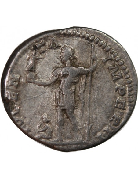 Rome Empire Caracalla Denier Cuivre plaqué Argent 198-199 R Rome