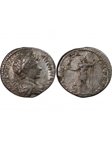 Rome Empire Caracalla 1 denier Cuivre plaqué Argent 198-199 R Rome