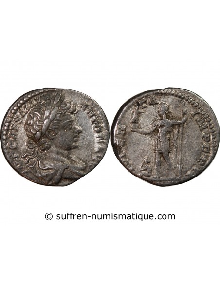 Rome Empire Caracalla Denier Cuivre plaqué Argent 198-199 R Rome