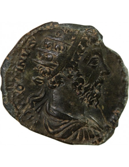 Rome Empire Marc Aurèle 1 dupondius Cuivre 173-174 R Rome