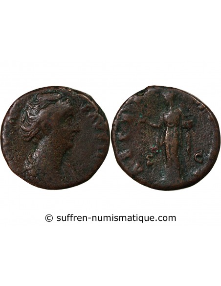 Rome Empire Faustine Mère 1 as Cuivre 141 R Rome