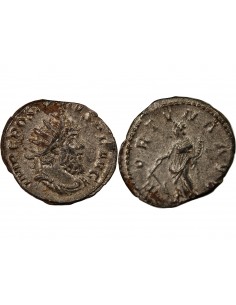 Empire des Gaules Postume Fortuna 1 antoninien Billon 266 Trèves 2