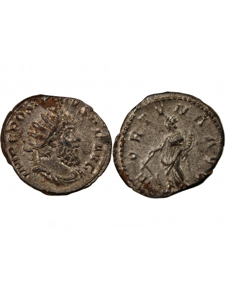 Empire des Gaules Postume Fortuna 1 antoninien Billon 266 Trèves
