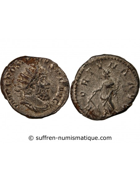 Empire des Gaules Postume Fortuna 1 antoninien Billon 266 Trèves