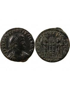 Rome Empire Constance II Nummus Cuivre 330-333 Cyzique 2