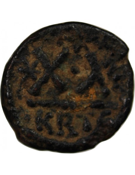 Empire Byzantin Héraclius 01-févr follis Cuivre 616 Carthage