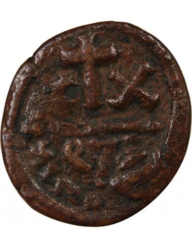 Empire Byzantin Constant II Héraclius 01-févr follis Cuivre 643-647 Carthage