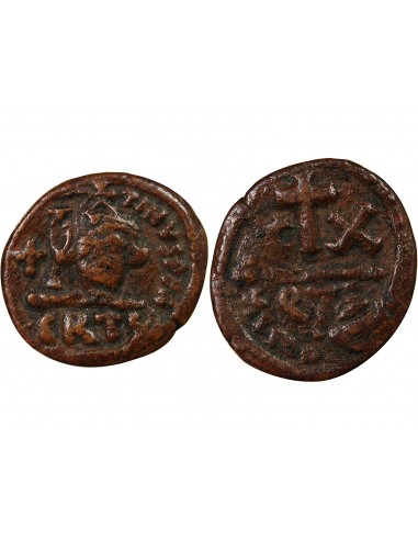 Empire Byzantin Constant II Héraclius 01-févr follis Cuivre 643-647 Carthage