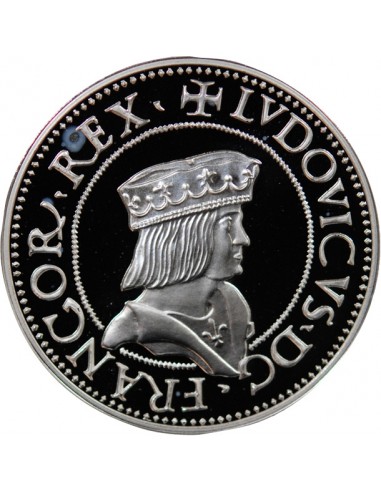 MEDAILLE ARGENT BE - REPRODUCTION TESTON MILAN, LOUIS XII