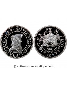 MEDAILLE ARGENT BE - REPRODUCTION TESTON MILAN, LOUIS XII