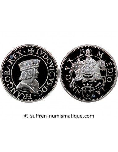MEDAILLE ARGENT BE - REPRODUCTION TESTON MILAN, LOUIS XII