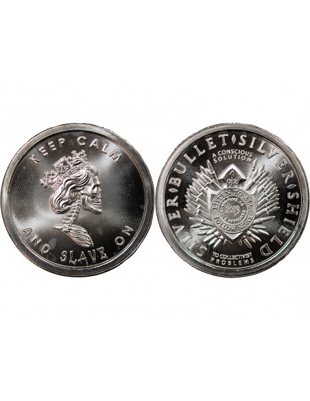 ETATS UNIS - ONCE ARGENT, ARMOIRIES "QUEEN SLAVE" 2013