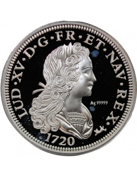 MEDAILLE ARGENT BE - REPRODUCTION LE PETIT LOUIS D'ARGENT, LOUIS XV, 1343