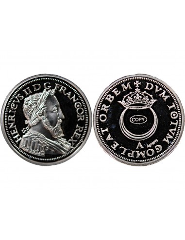 MEDAILLE ARGENT BE - REPRODUCTION TESTON AU CROISSANT HENRI II