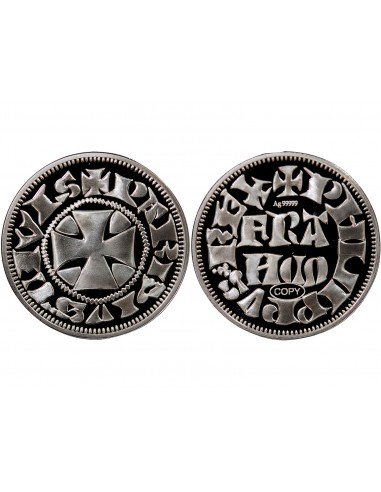 MEDAILLE ARGENT BE - REPRODUCTION DENIER PARISIS, PHILIPE VI 1343