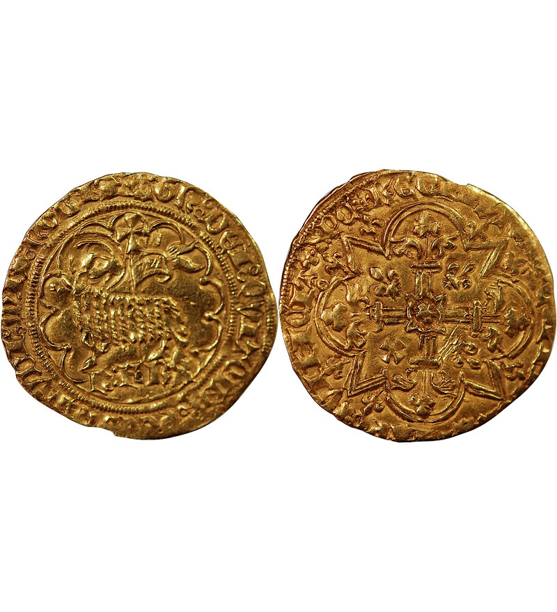 CHARLES VII - AGNEL D'OR﻿ MONTPELLIER 1427-1462